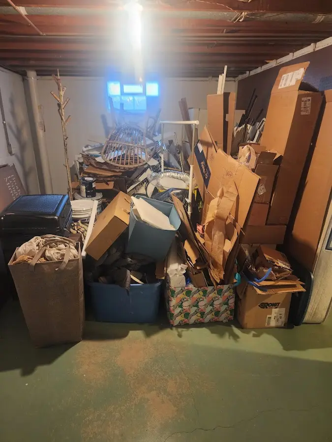 Roll-off dumpster container at job site for Roll Off Dumpster Rental in Nazareth